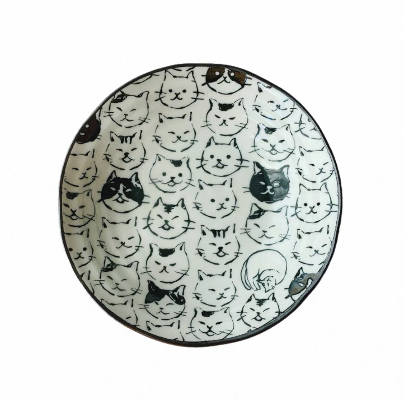 日本製美濃燒貓咪餐盤