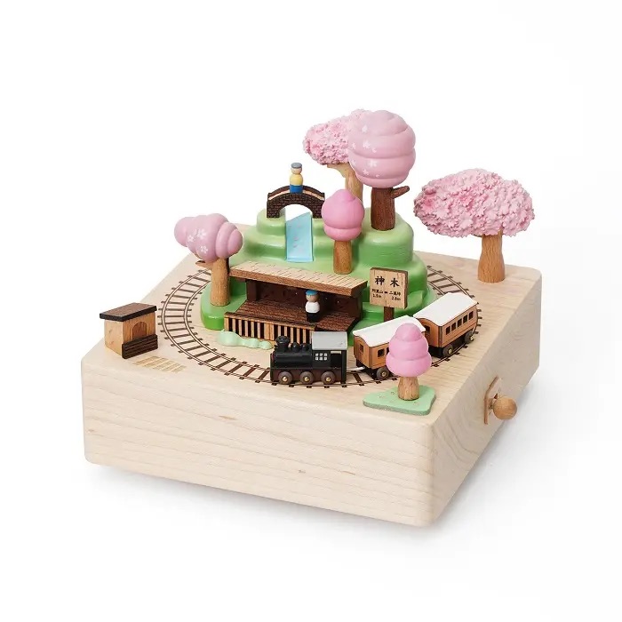 📦訂購 台灣代購 Wooderful life【阿里山櫻花祭】木製城市音樂盒