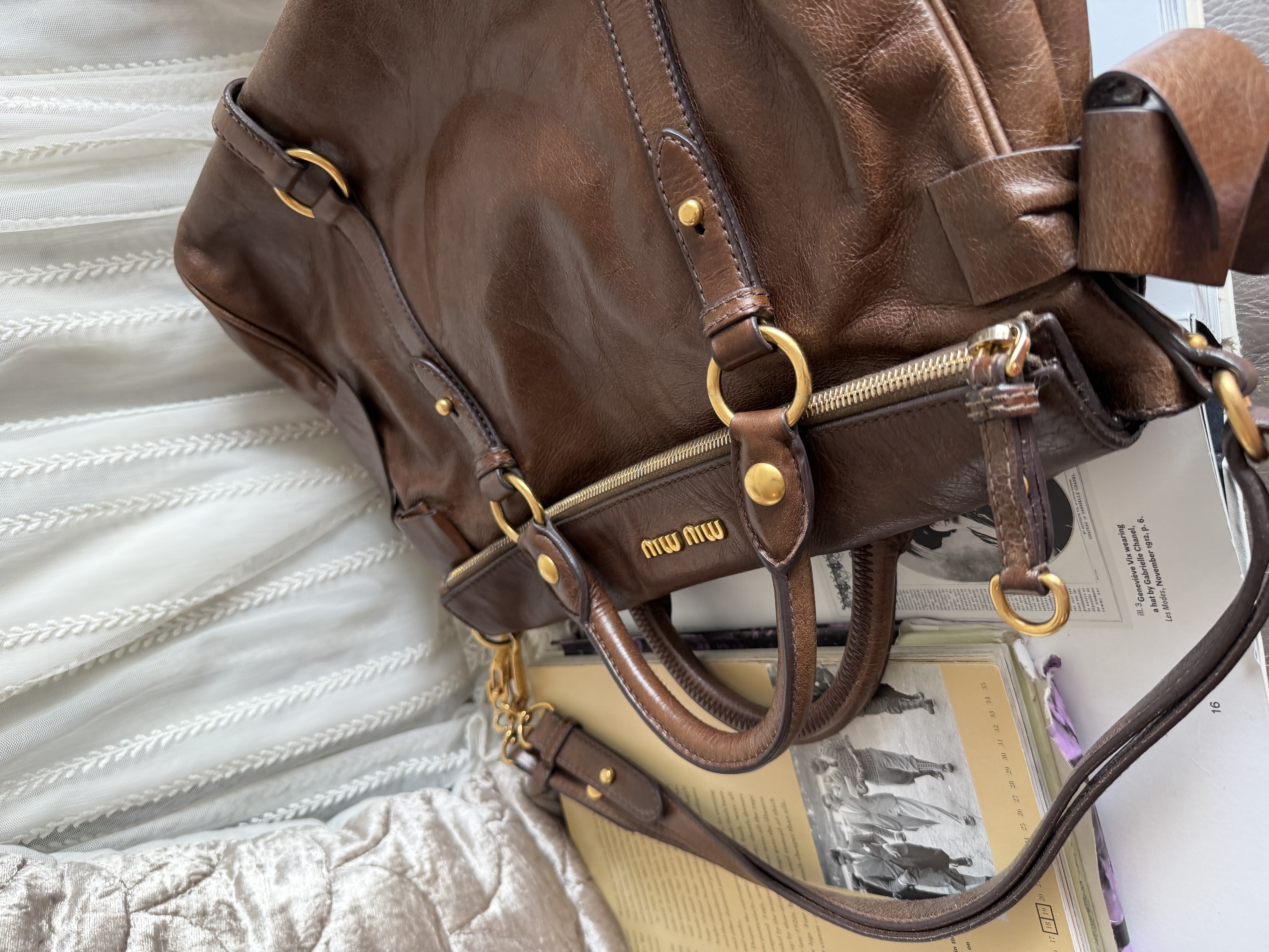 Miu miu vitello bag brown 