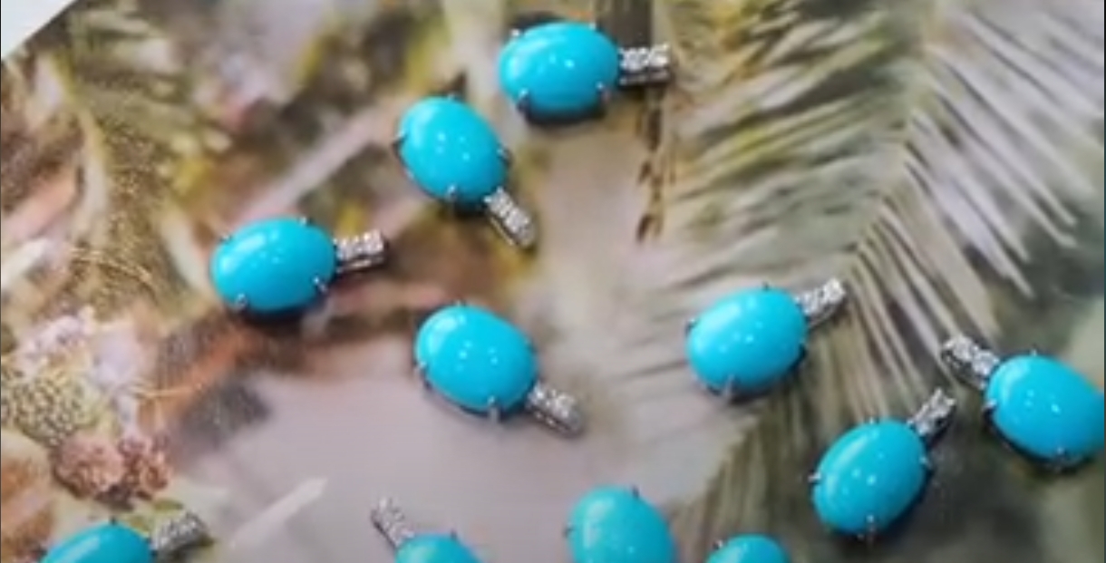 極簡綠松石吊墜