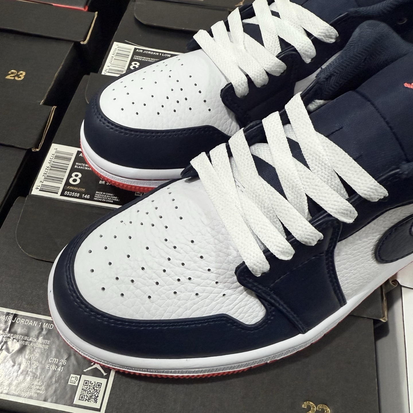 Nike Air Jordan 1 Low "Obsidian Ember Glow" 553558-481