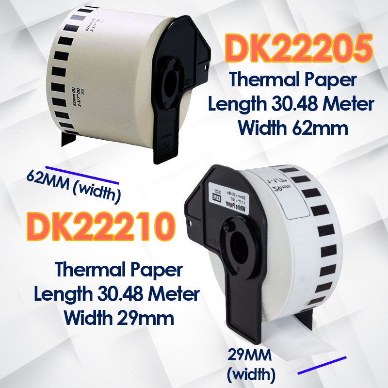 29mm Dk22210 compatible dk roll tape Label Printer QL700 QL800 QL820NWB Tape Sticker Dk 22210 Dk-22210