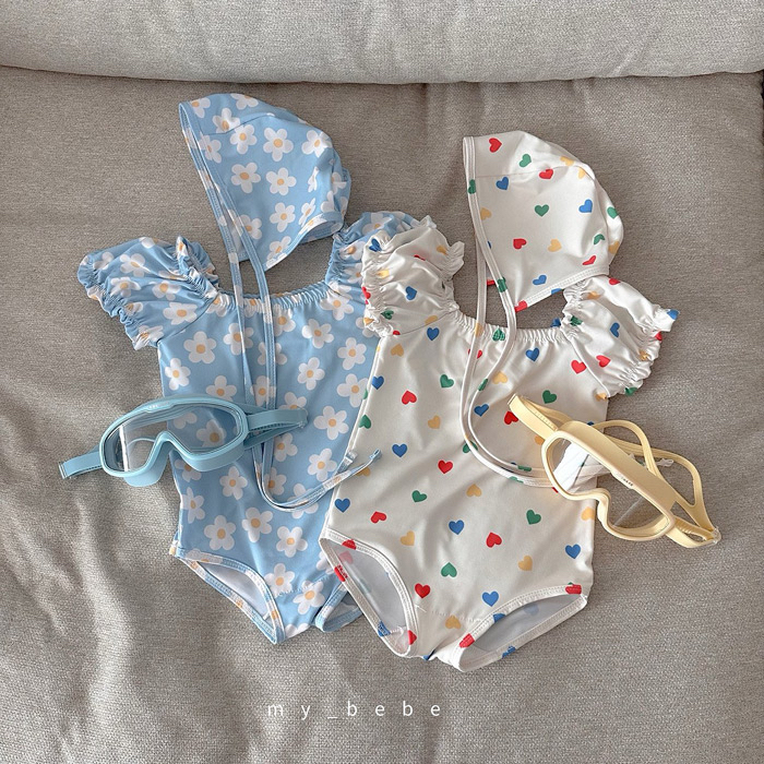 🇰🇷mybebe 泳衣+帽