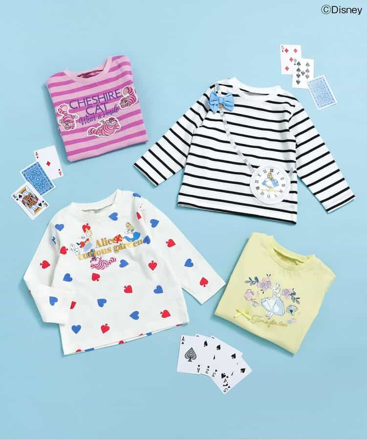 🇯🇵預訂 日本直送🇯🇵Apres les cours x 愛麗絲系列四色人物印花貼花長袖T恤