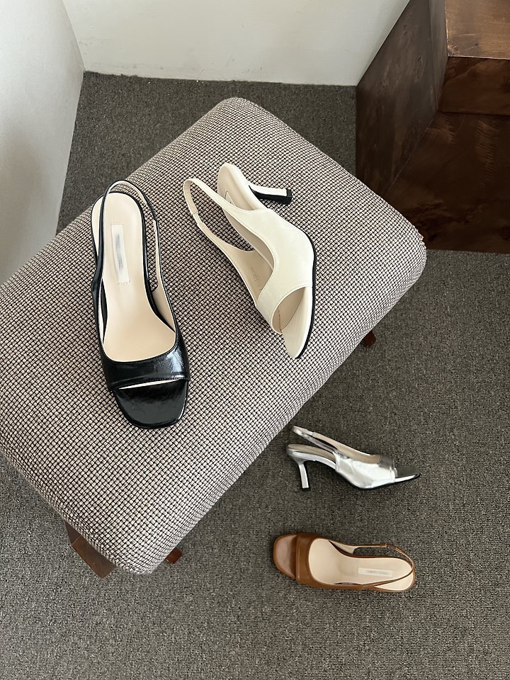 Open-toe Slingback (4 colors)