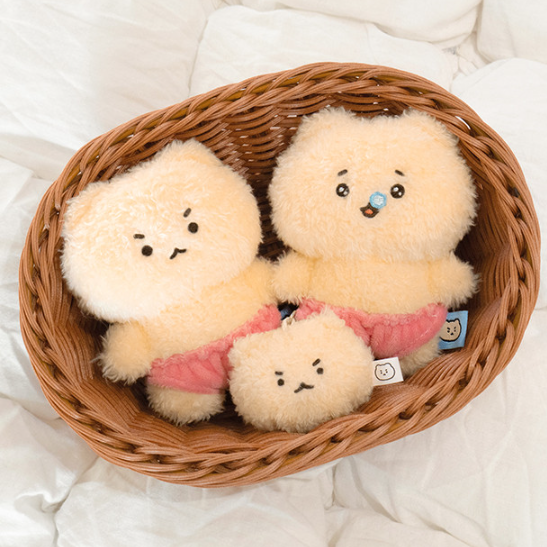 [망그러진곰 Manggom] Underwear Plush Keyring (2款)