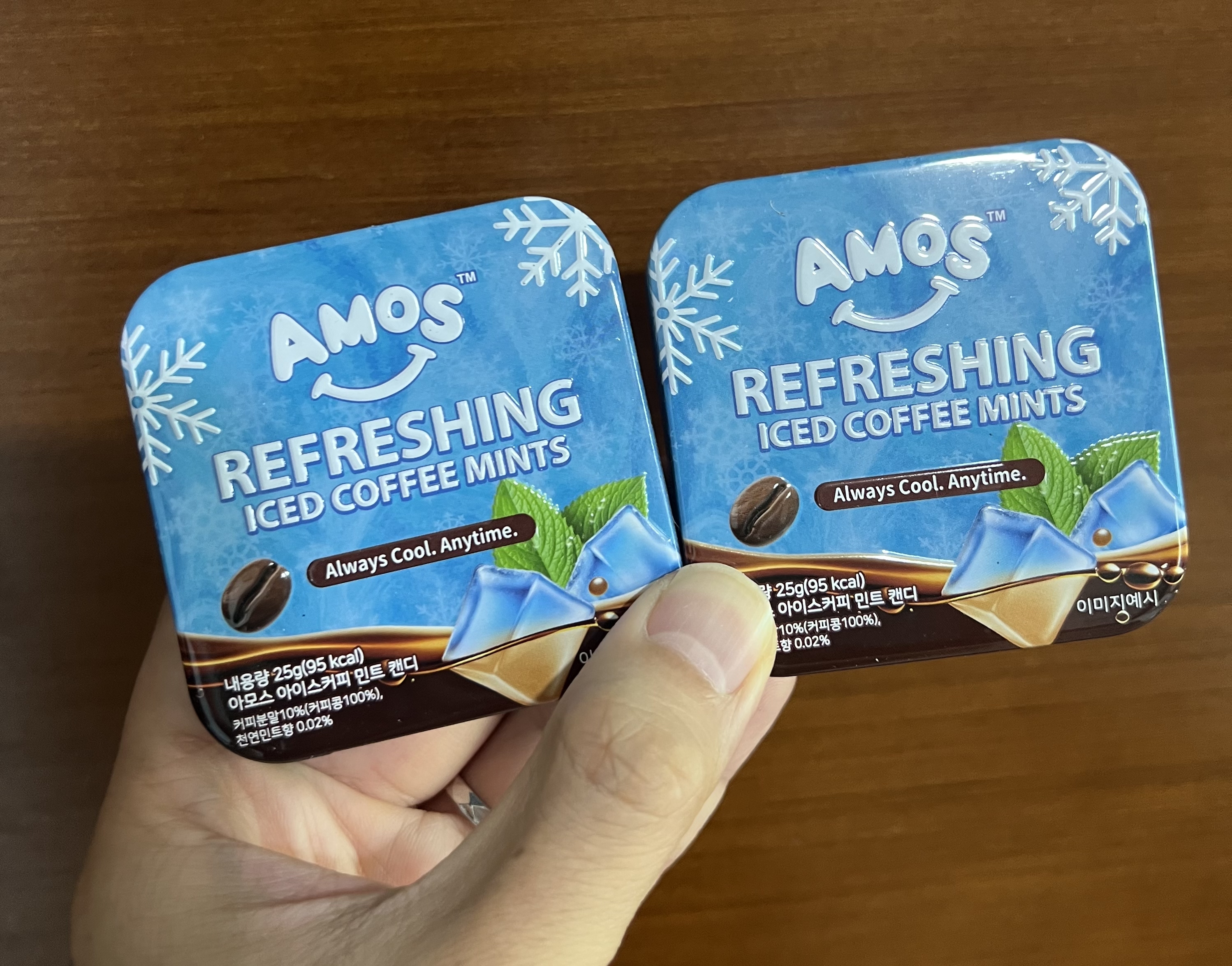💟現貨💟🇰🇷韓國AMOS 冰涼薄荷咖啡糖
