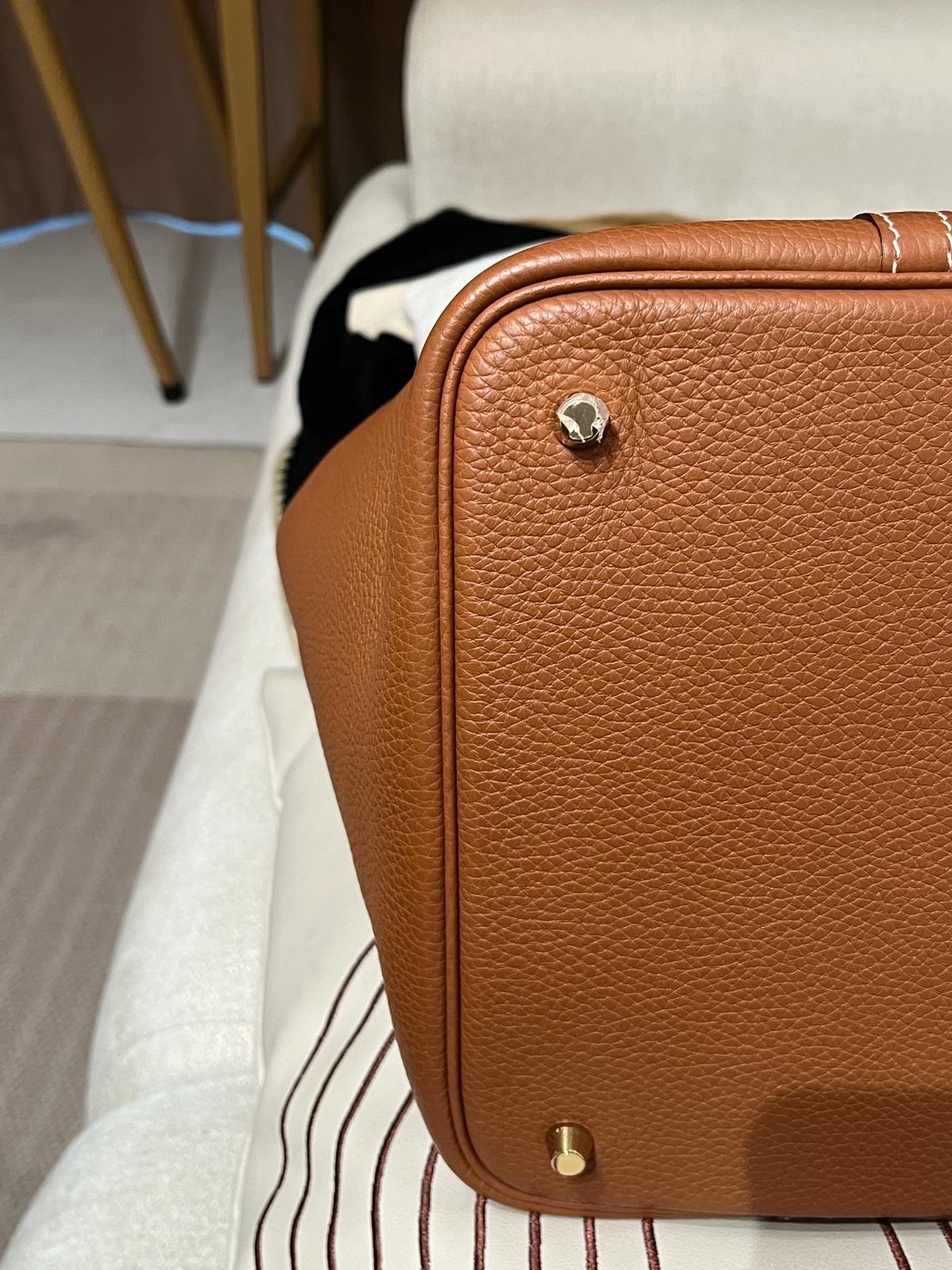 Hermes Picotin 22 Stamp D Gold/Gold 100%Authentic, 98%New ✅Key Lock✅Dust bag