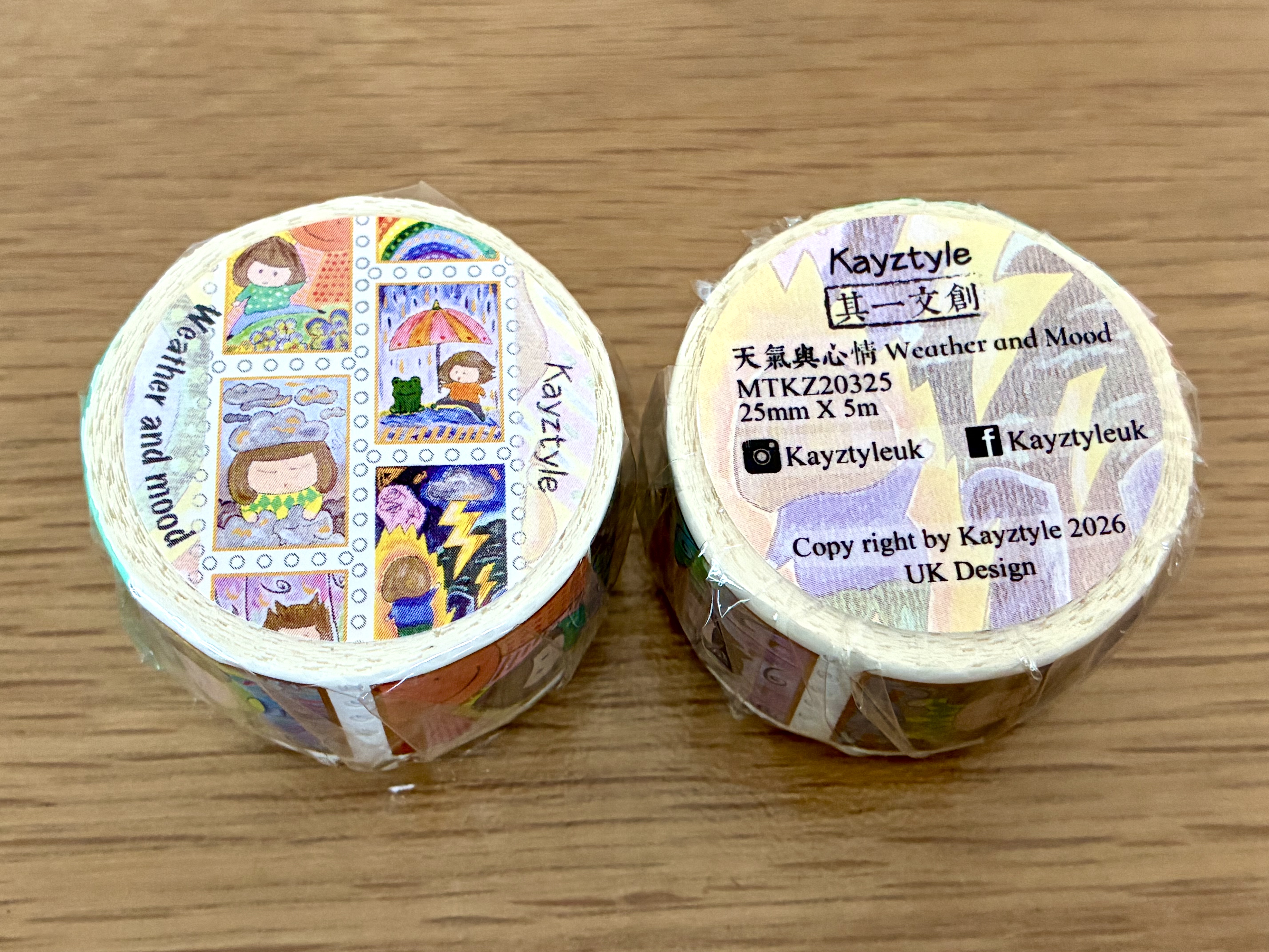 UK Collection 6 @2026 - Kayztyle Volume 21 Washi Tapes（Gold Foil）