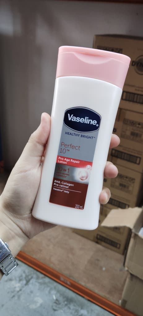 Perfect 10 Vaseline Body Lotion 200ml Healthy Bright (Pro-Age Repair)