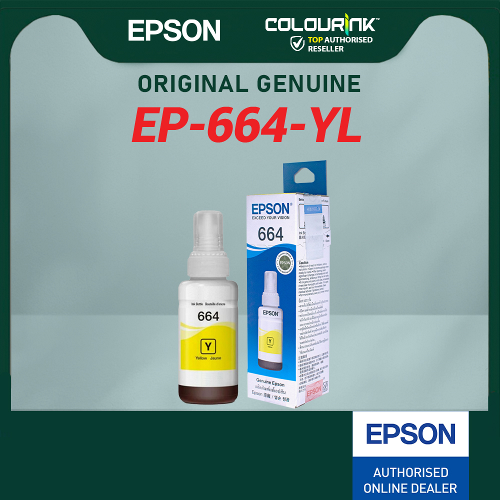 Epson T664 T6641 T6642 T6643 T6644 for L120 L200 L210 L220 L310 L360 L1300 Original Refill Ink Bottle 664
