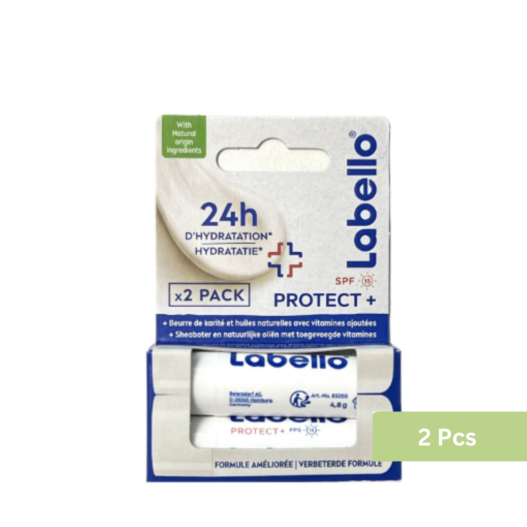 Labello - Protect+ SPF15 修護潤唇膏 – 孖裝 (平行進口)