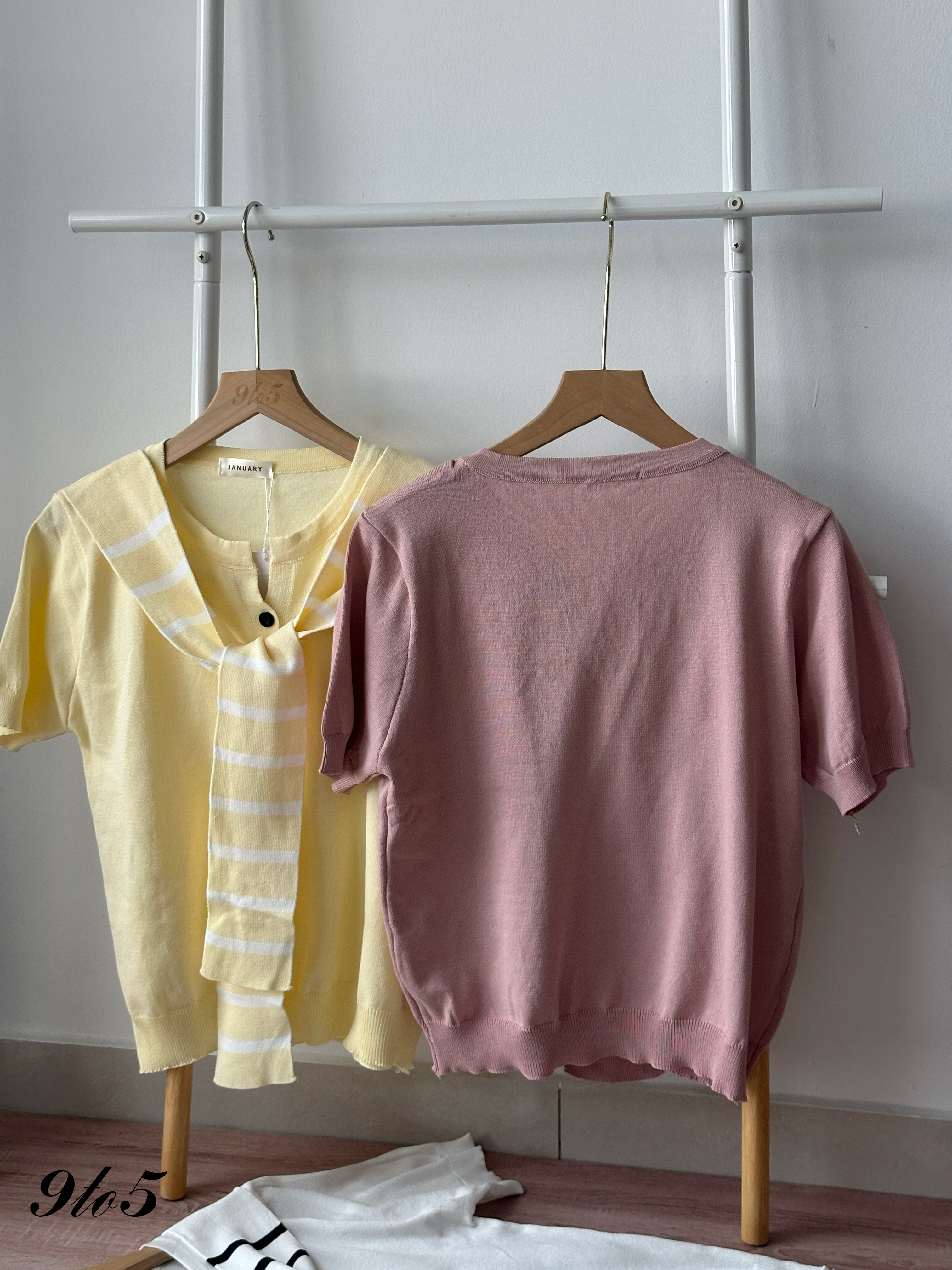 T4269 Sailor Collar Knit Top - 4 Colors 
