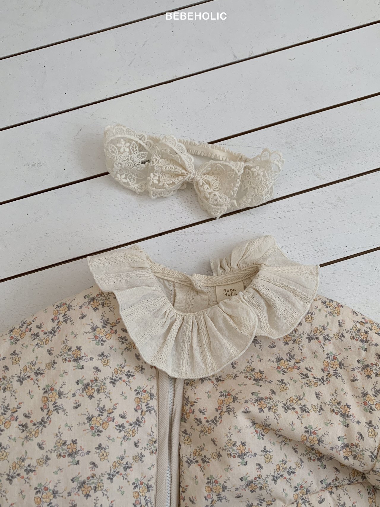 🌸預訂 韓國直送🌸🇰🇷BEBEHOLIC兩色碎花拉鍊外套