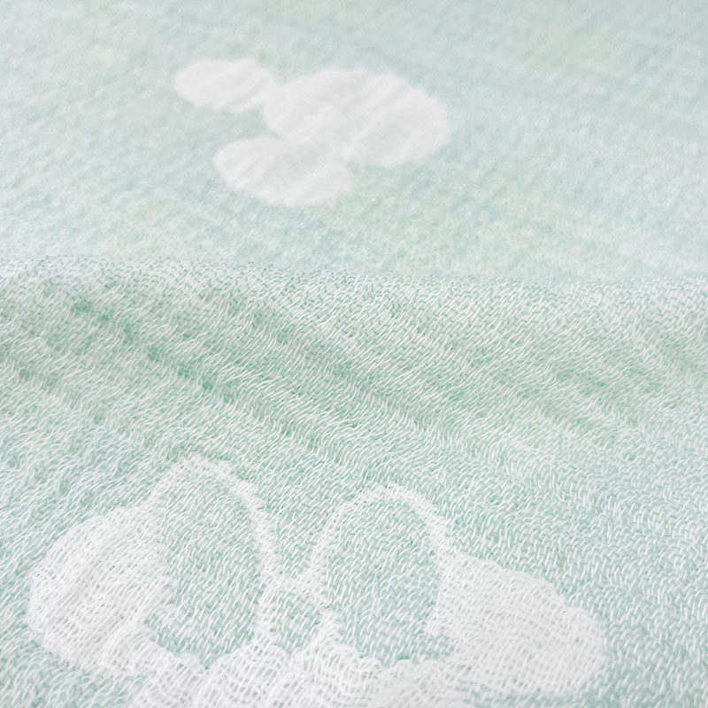 🇯🇵預訂 日本直送🇯🇵Disney 米奇米妮刺繡滿印薄荷色午睡毯紗布毯