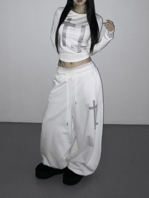 Studded Cross Long Sleeve