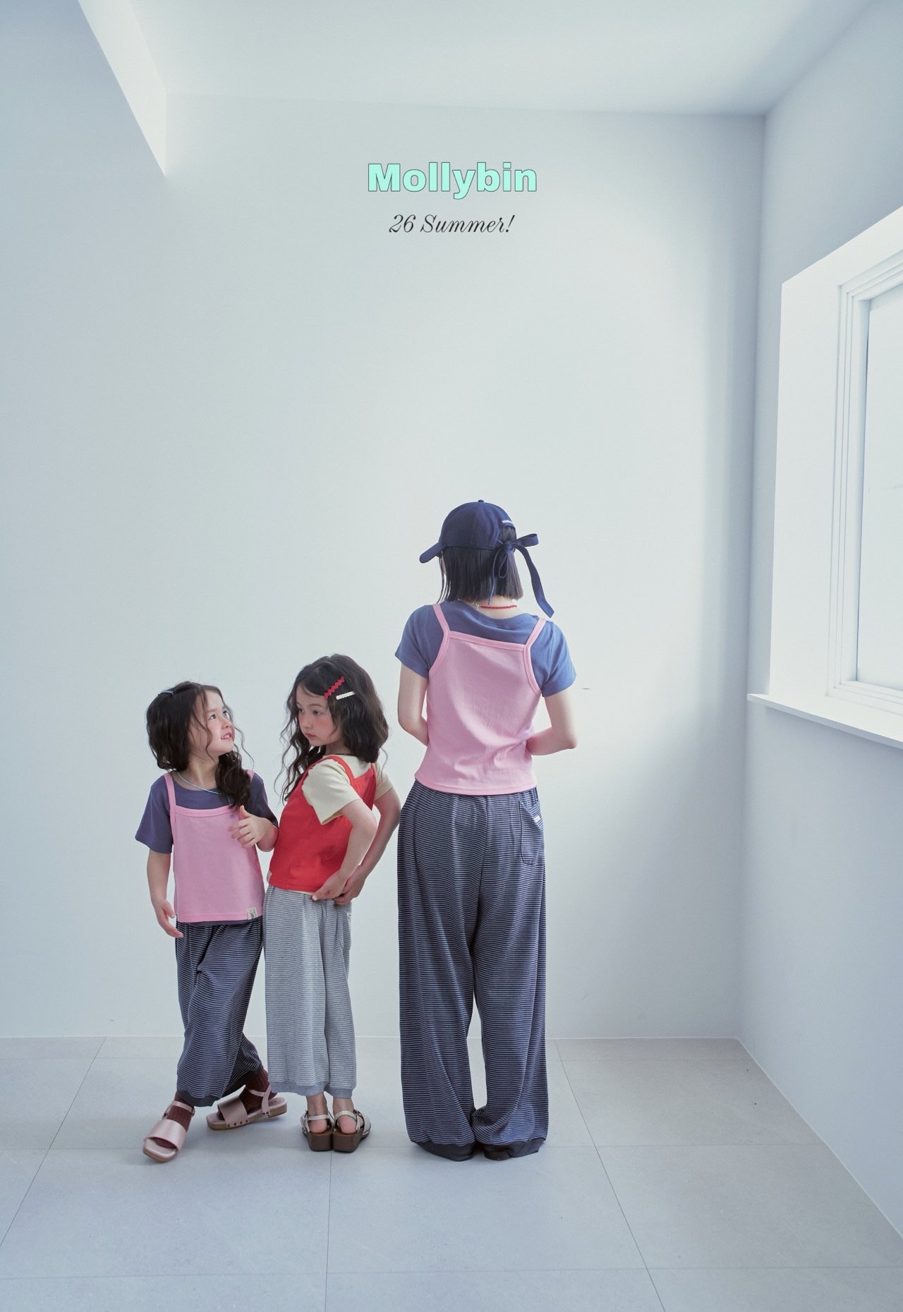 Molly | 2 in 1 Top 親子(pink L105-115/Pink Adult)