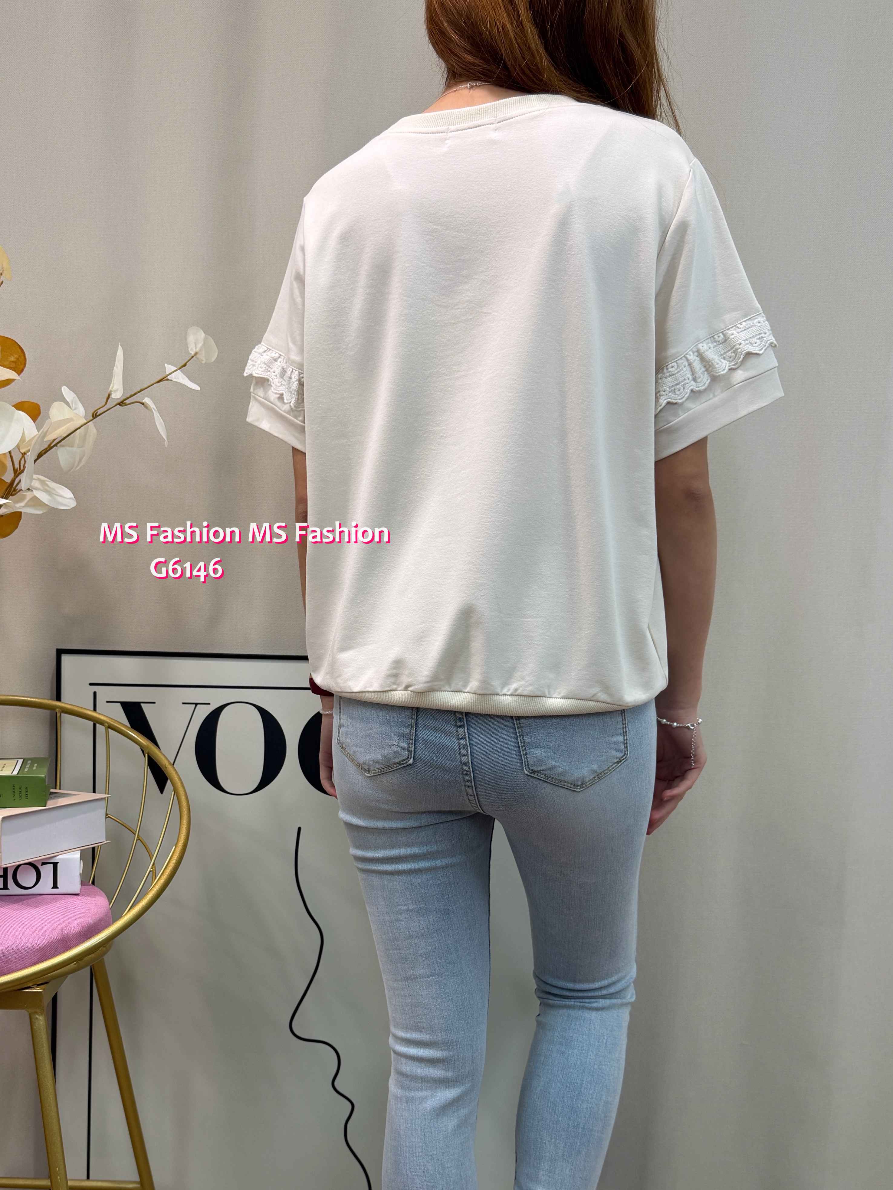 G6146 韓國🇰🇷花花字母top