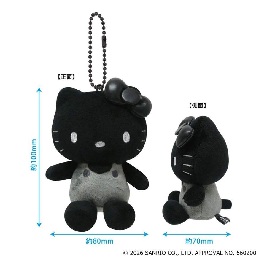 現貨｜Sanrio Hello Kitty 黑色系列 日版 毛公仔 吊飾 掛件 (SACM-BM-KT)