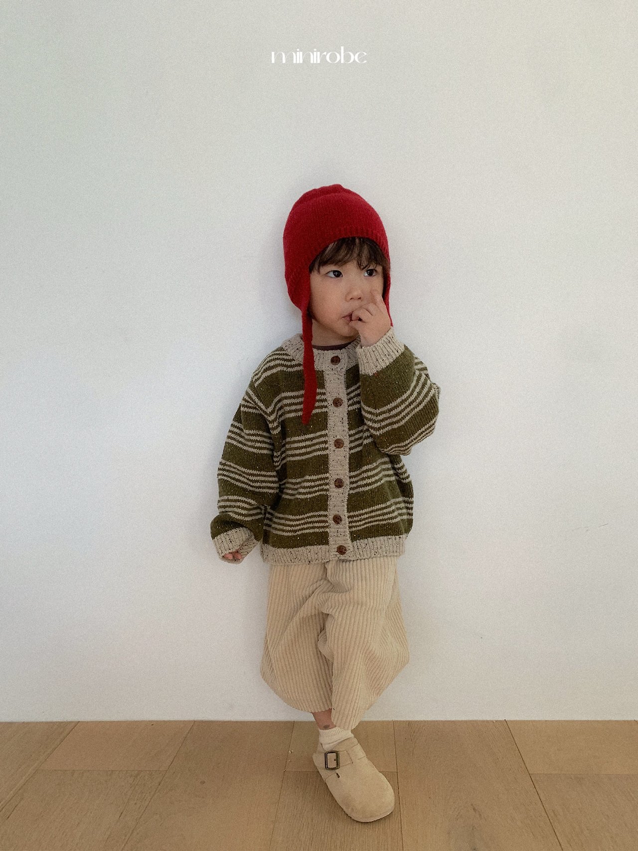 Mnirobe |  Four Line Knit Cardigan