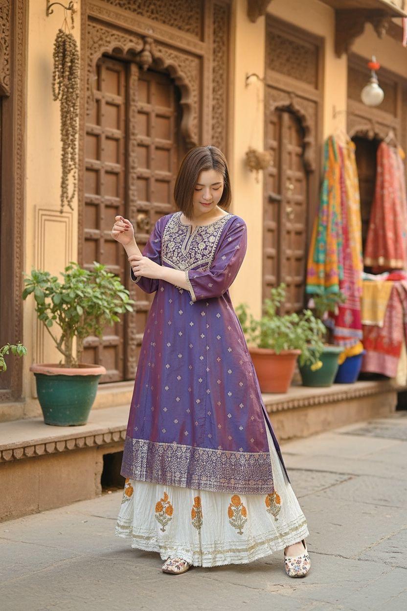 Violet Purple Haert Shape-Collar OP 44" #1013