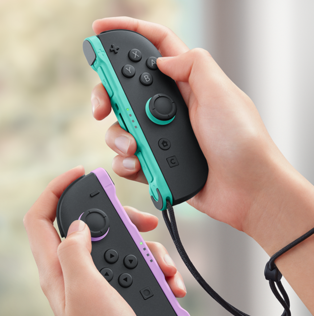 Joy-Con 2 (L) 淺紫色／(R) 淺綠色