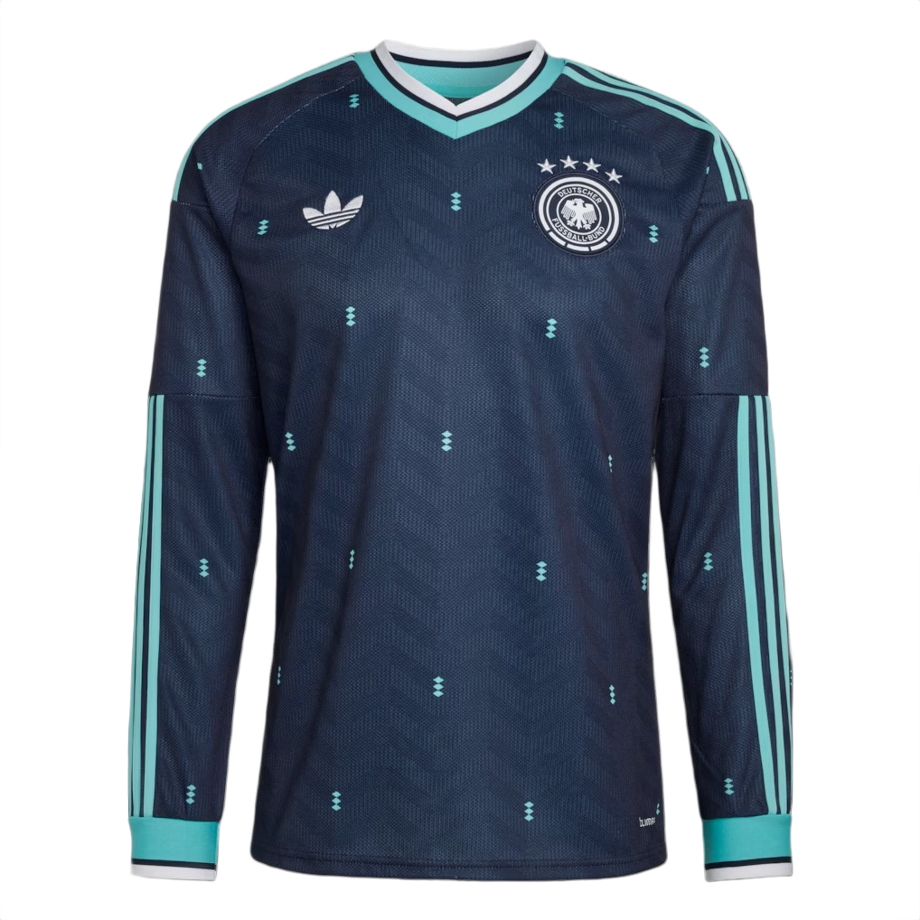 🌊海洋氣息 Adidas Germany 德國 2026-27 作客長袖球迷版球衣  (可加印球員印字及臂章) JM1381