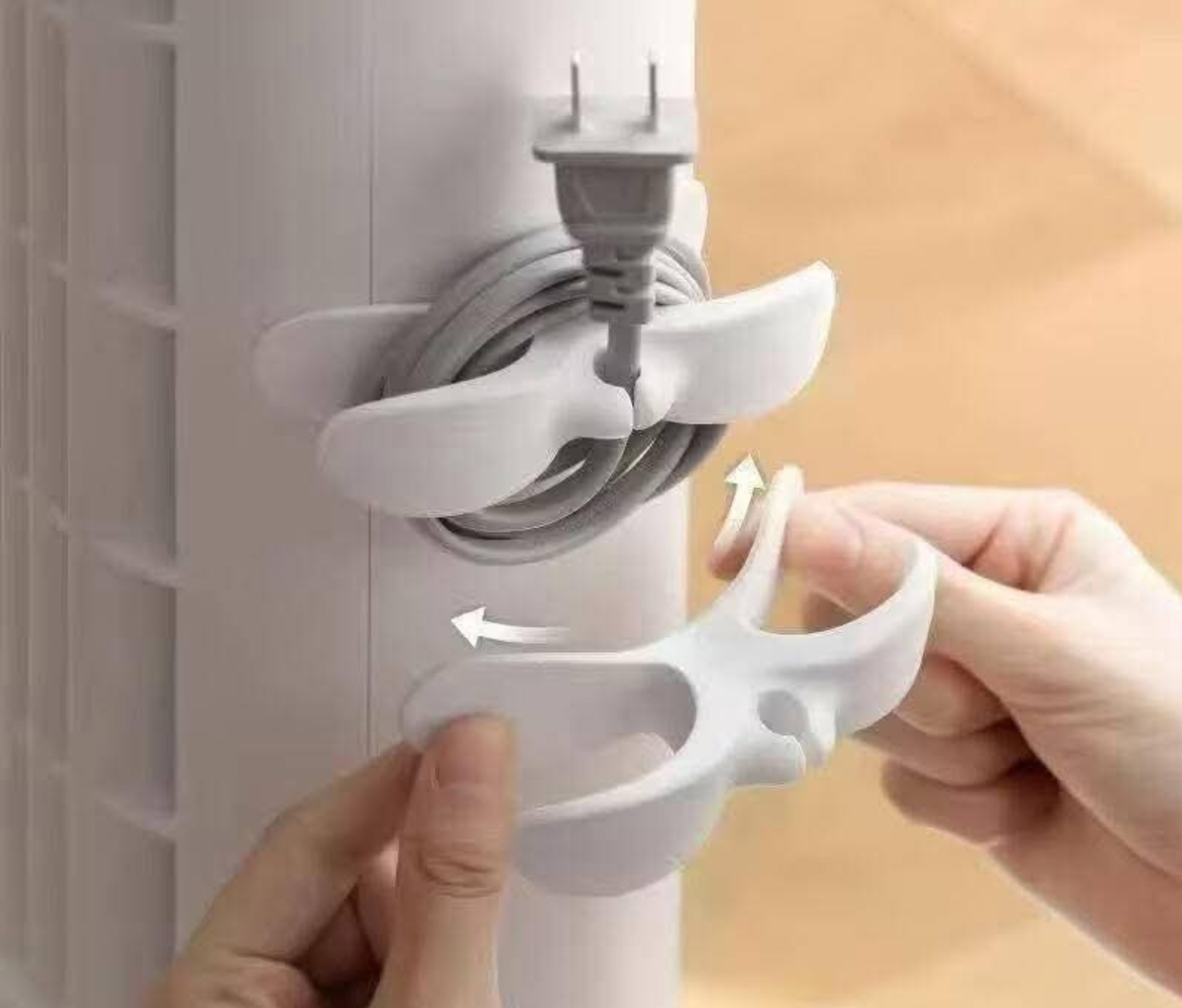小家電設計的電源線收納器​$48組（共 4 個）。