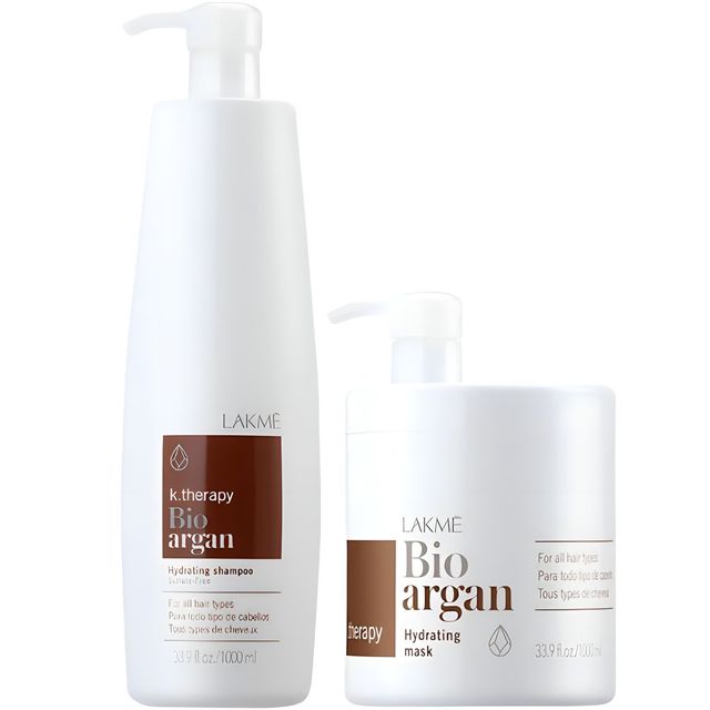 LAKME K.therapy Bio argan Hydrating Shampoo+Mask 100%有機摩洛哥油