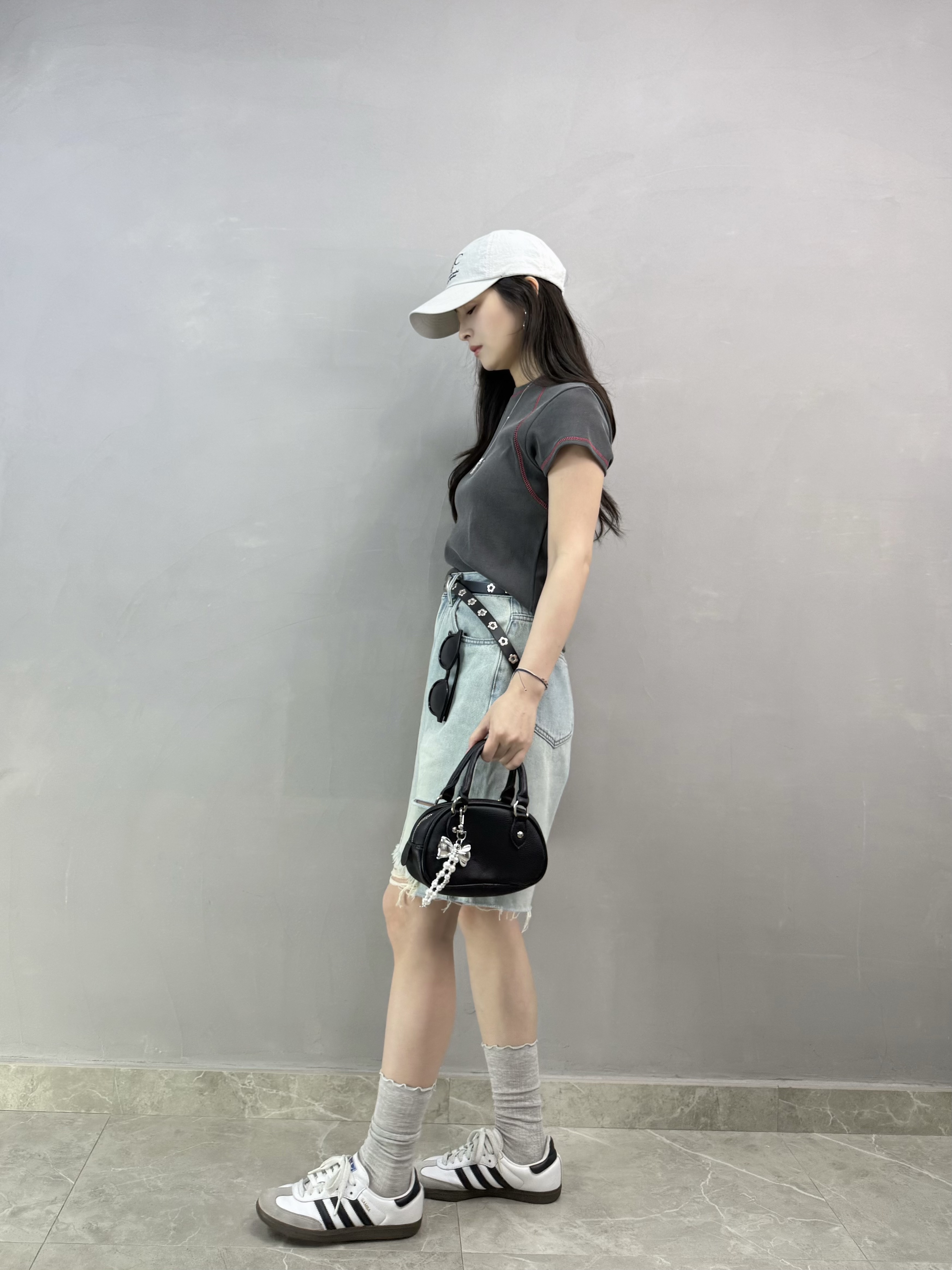 W63 撞色明線Tee