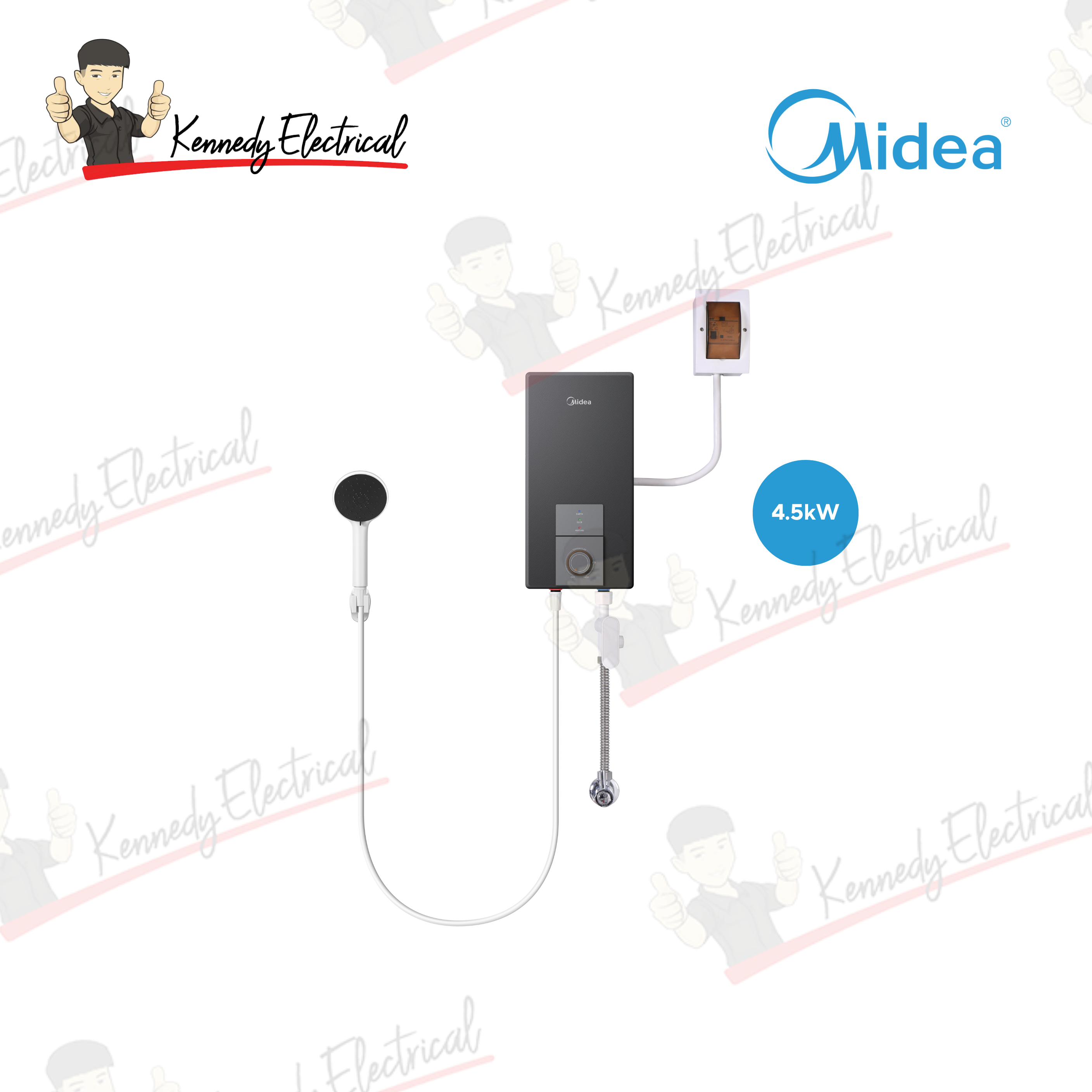 Midea 4.5kW Instant Water Heater (MWH-4501MMBPMY(W))