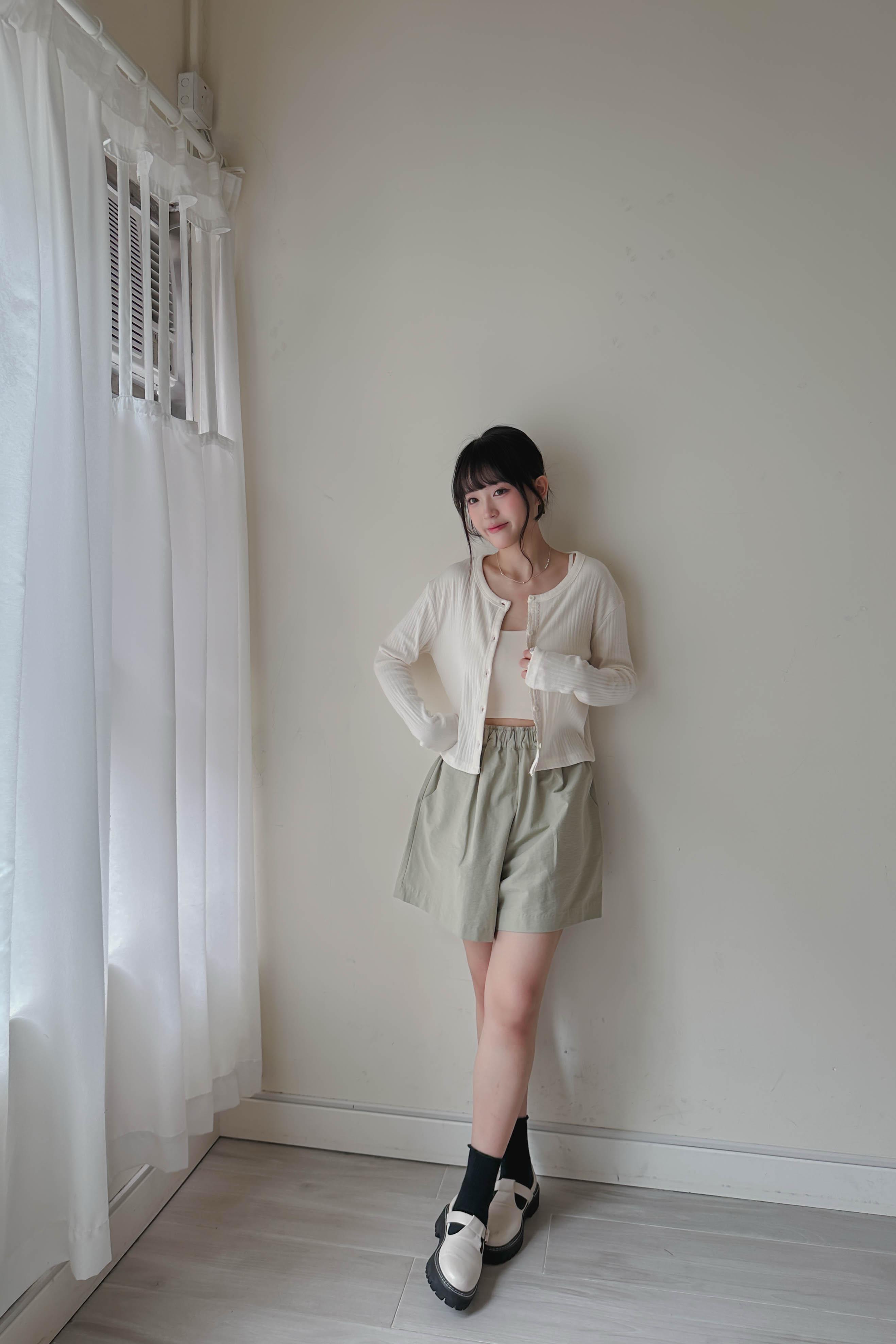 軟綿小花邊2-way上衣 (兩色入)