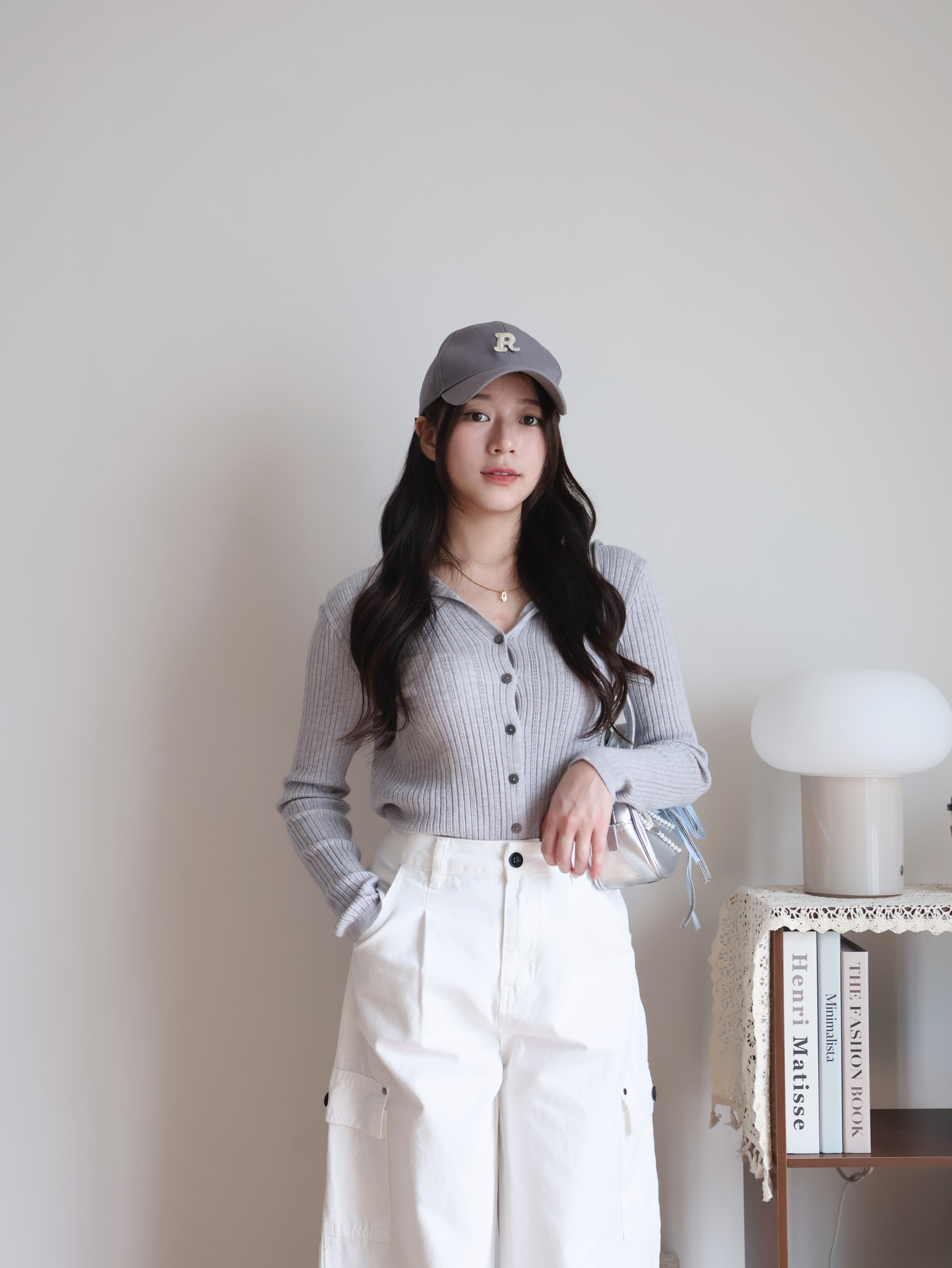 Quinn Knitted Cardigan | Grey