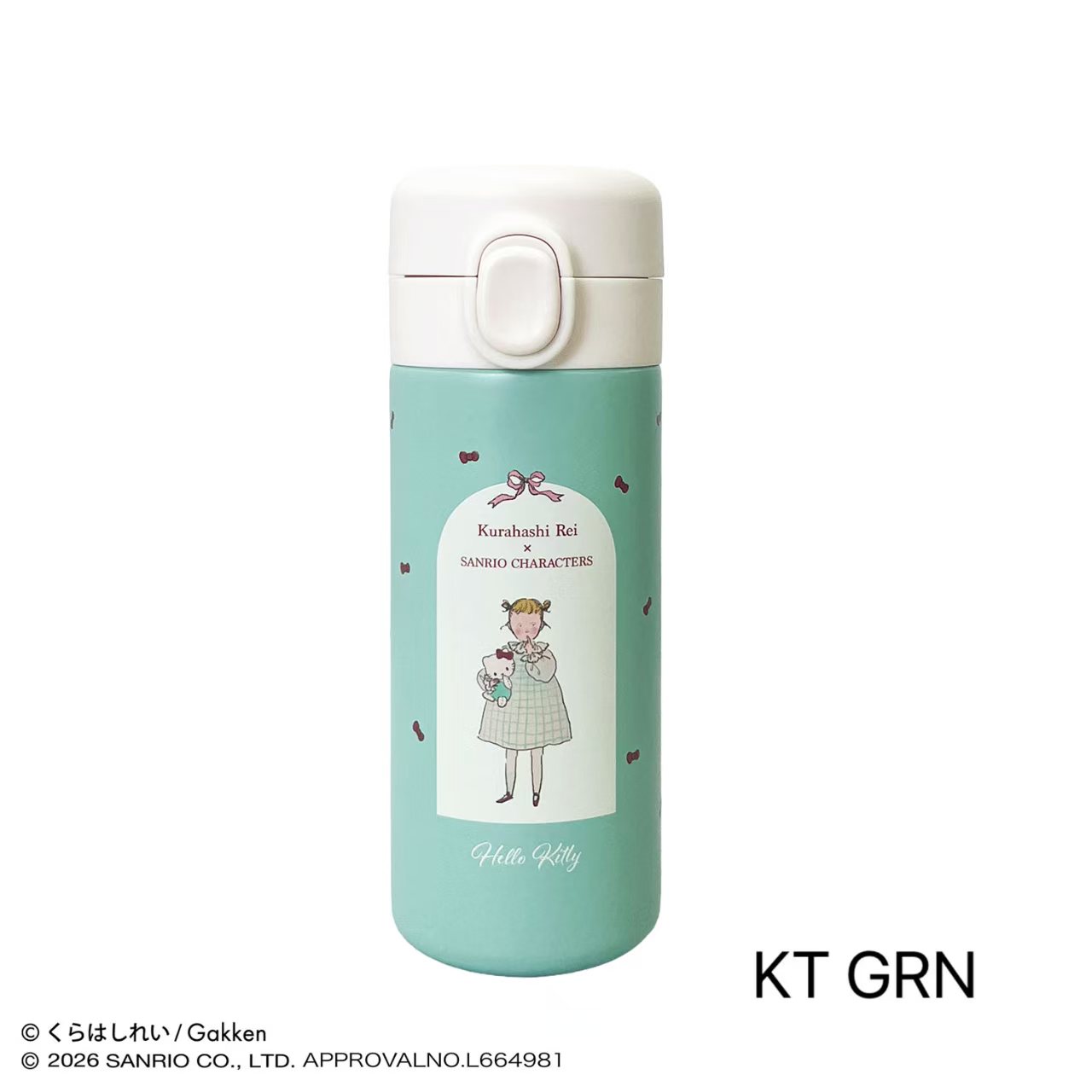 日本直送！倉橋伶衣 x Sanrio 聯乘版一鍵式不鏽鋼水樽 350ml 