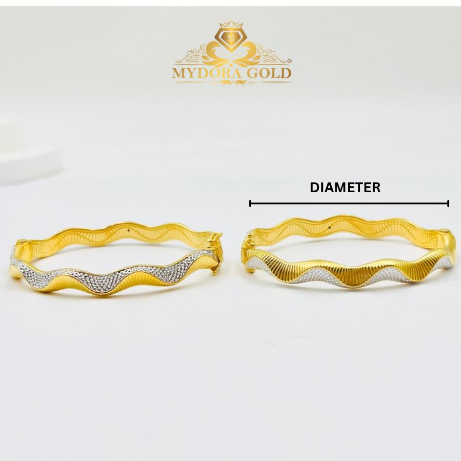 MYDORA Gelang Wave Curve Exclusive l EMAS 916/22K