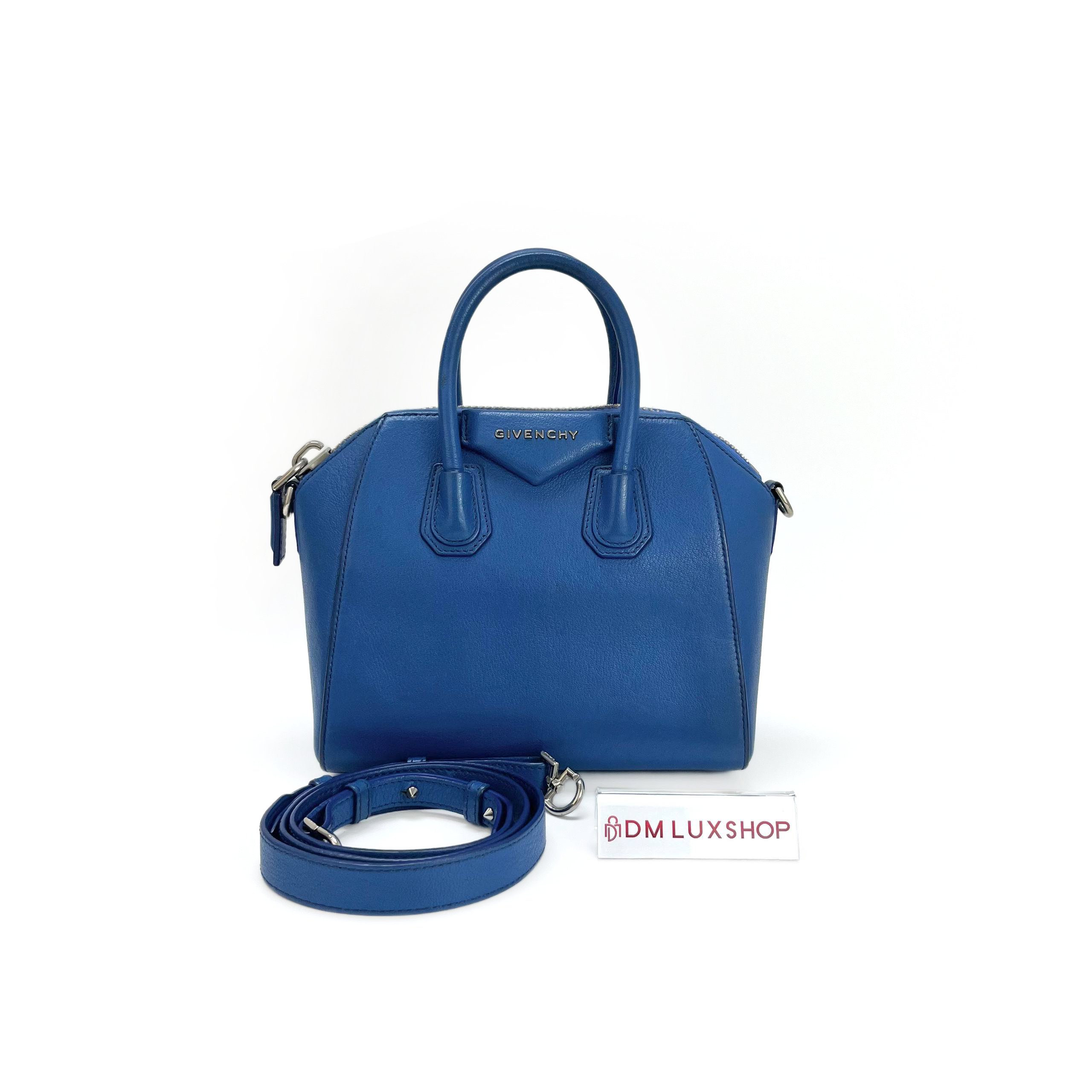 Givenchy Indigo Blue Sugar Antigona Bag SHW