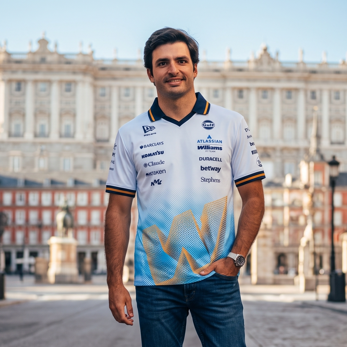 🌶️主場戰袍 F1 Williams 威廉士車隊 2026 Madrid GP Carlos Sainz Polo 