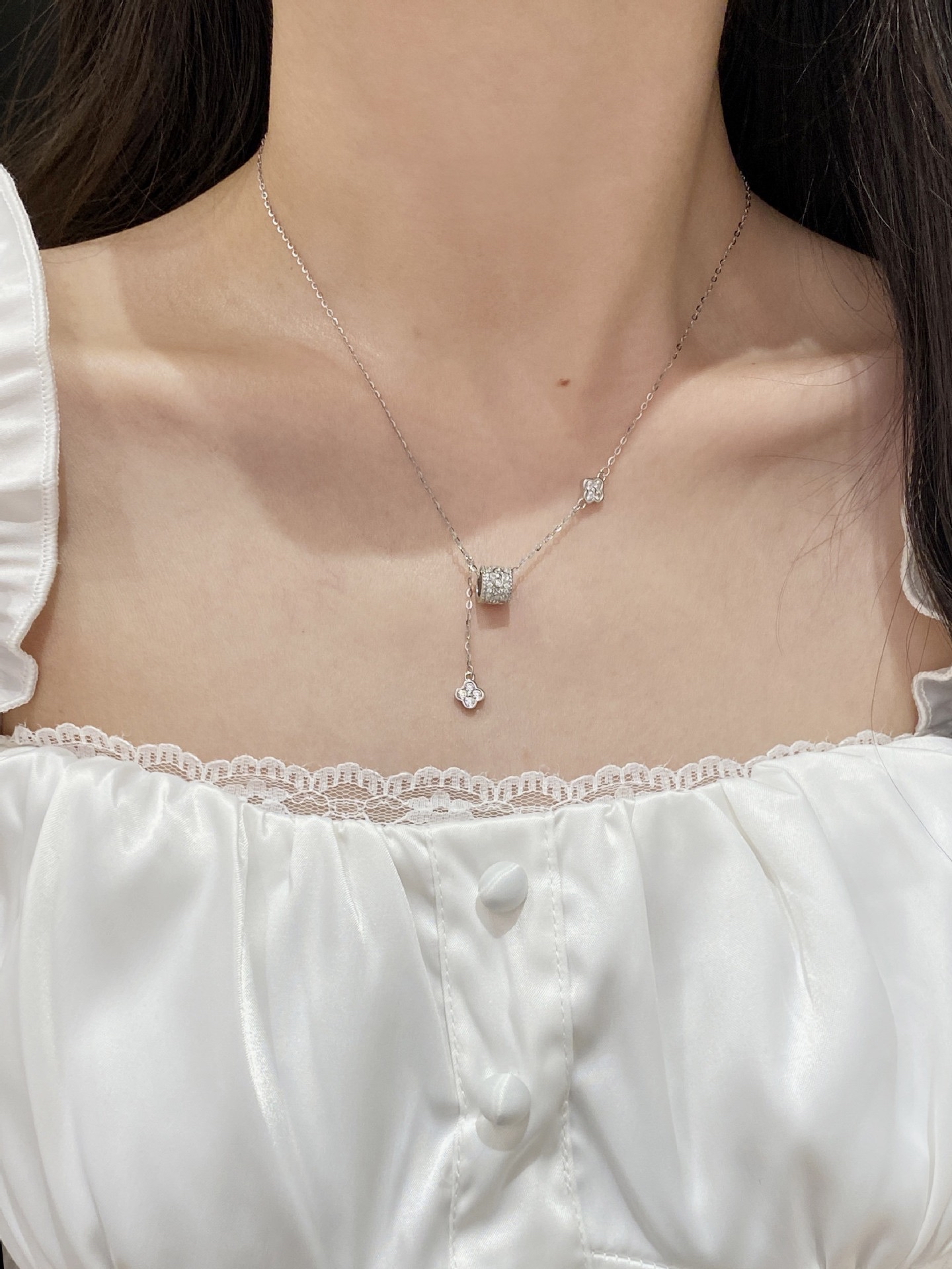 四叶草小蛮腰项链