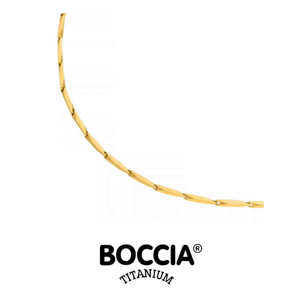Boccia Titanium 0854-02 鈦金屬 / 鍍金項鍊 