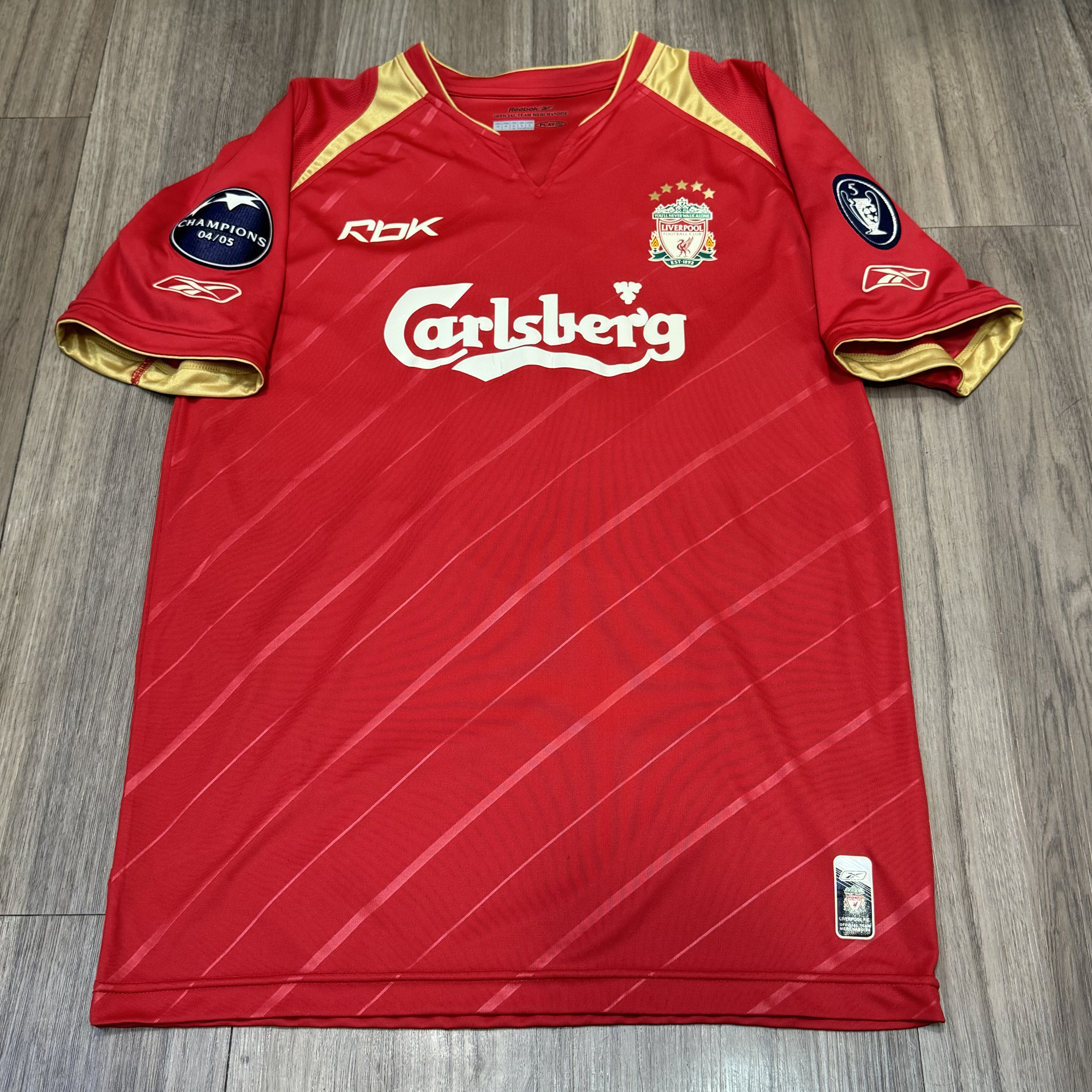 Liverpool 05/06 Champion league home shirt #8 Gerrard
