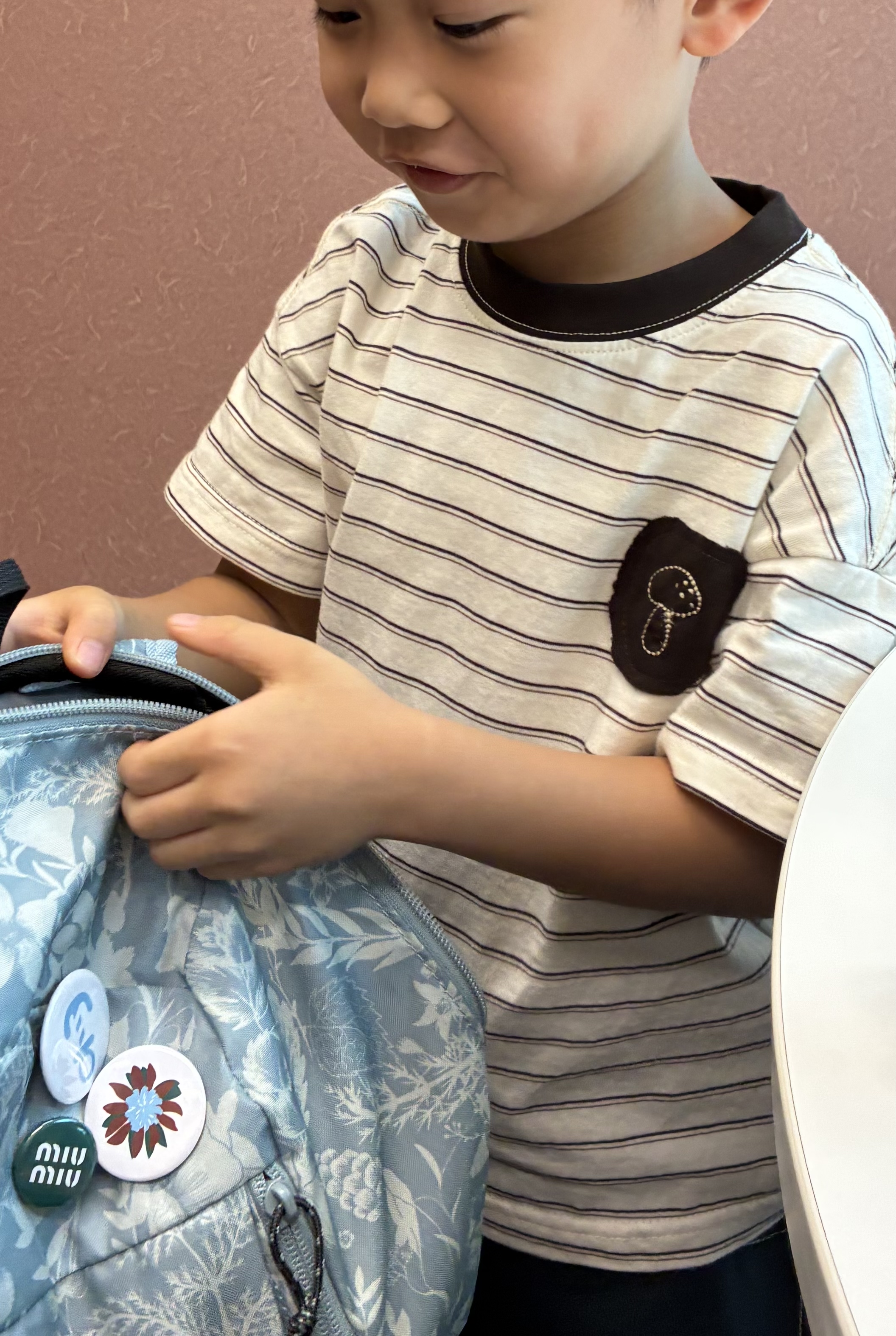 間條蘑菇T恤 SX255020