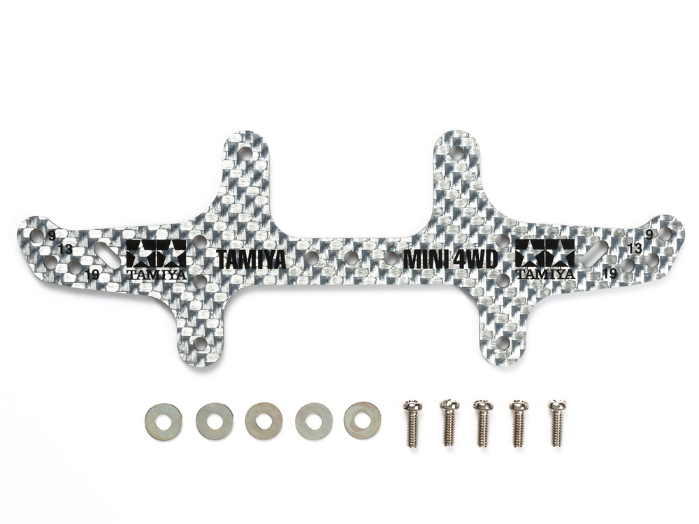 HG CARBON REAR MULTI ROLLER SETTING STAY (1.5mm/SILVER)