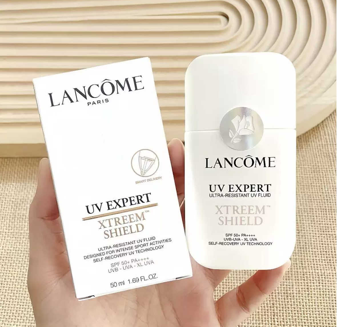 Lancome 蘭蔻 清透美白超白盾極光防曬50ml UV Expert Xtreem Shield Ultra-Resistant UV Fluid for Sport SPF50+ PA++++