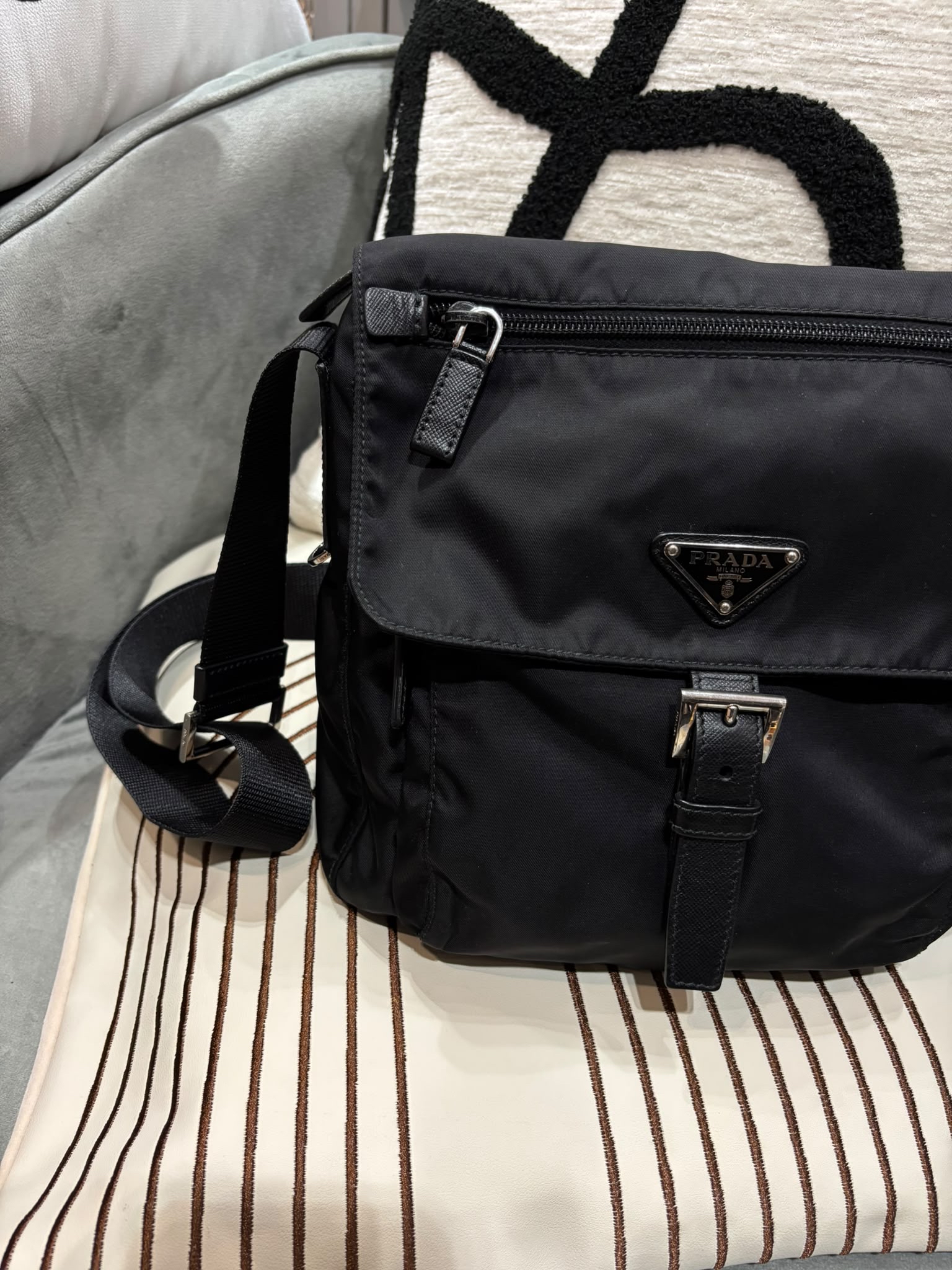 Prada nylon crossbody bag  100%Authentic, 90%new
