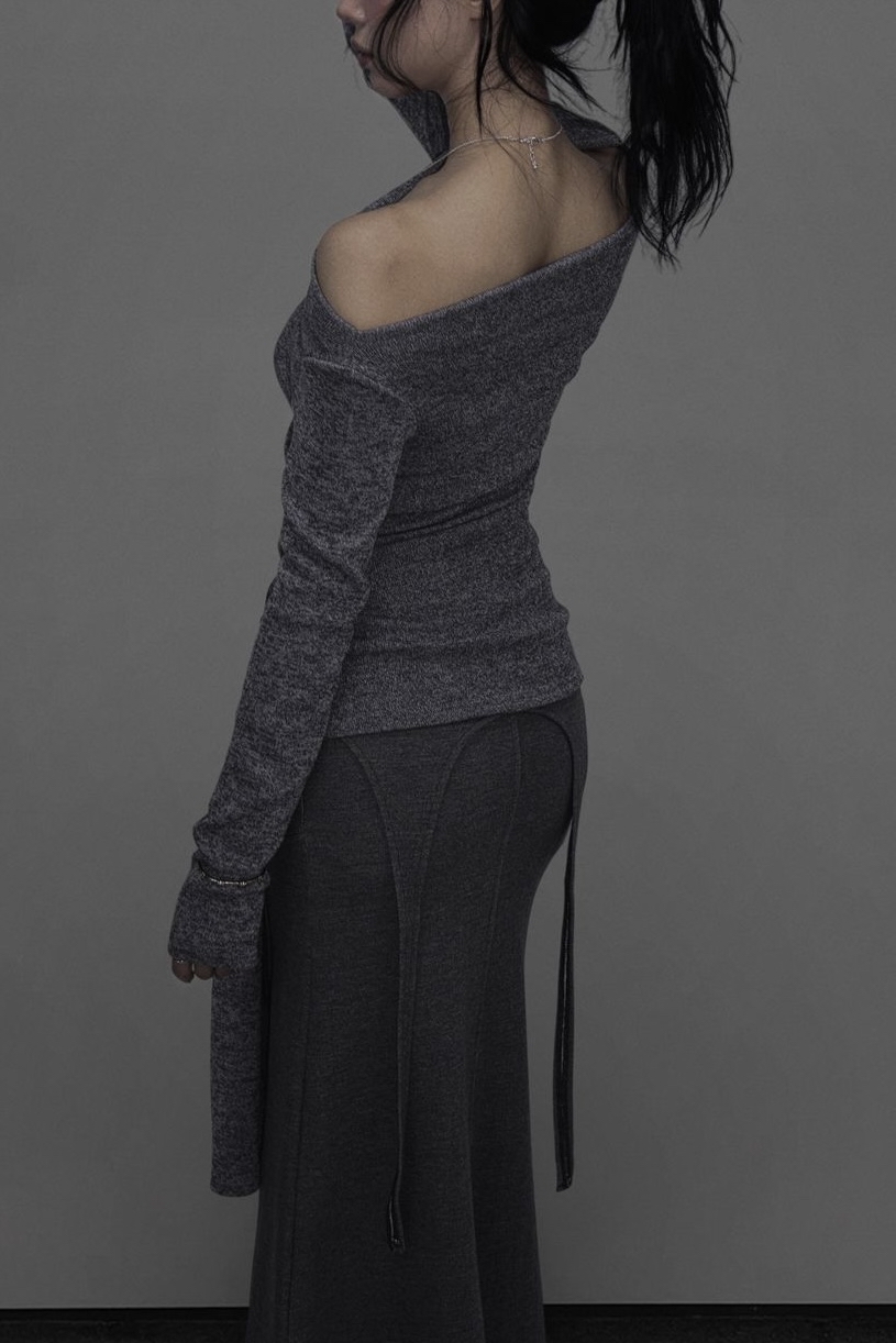 Off-Shoulder Tie-Waist Top