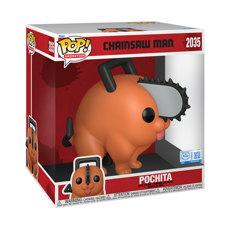 📦訂購 英國代購 Funko POP! CHAINSAW MAN Jumbo Pochita Figure 鏈鋸人 模型