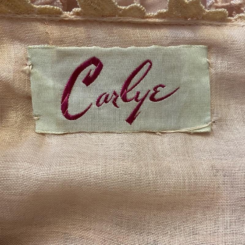 Original 1950s American Carlye Pink Chiffon Summer Day Party Dress (MU107-7)