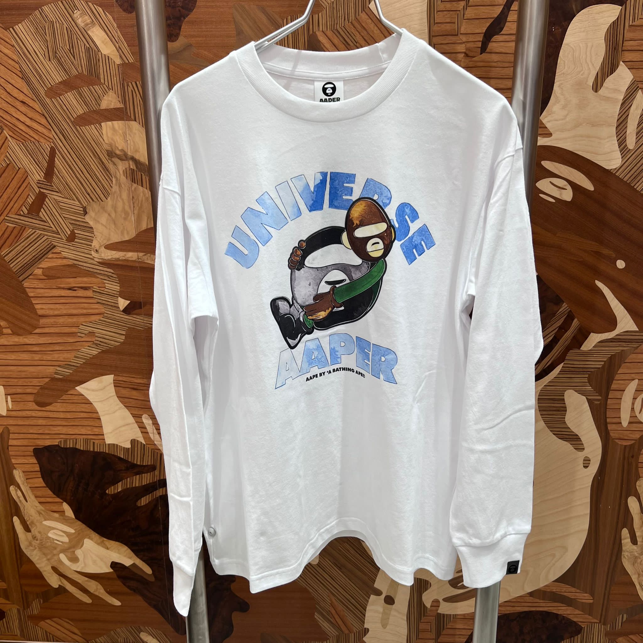 AAPE Relaxed fit AAPER graphic long sleeve tee (1820) 寬鬆版