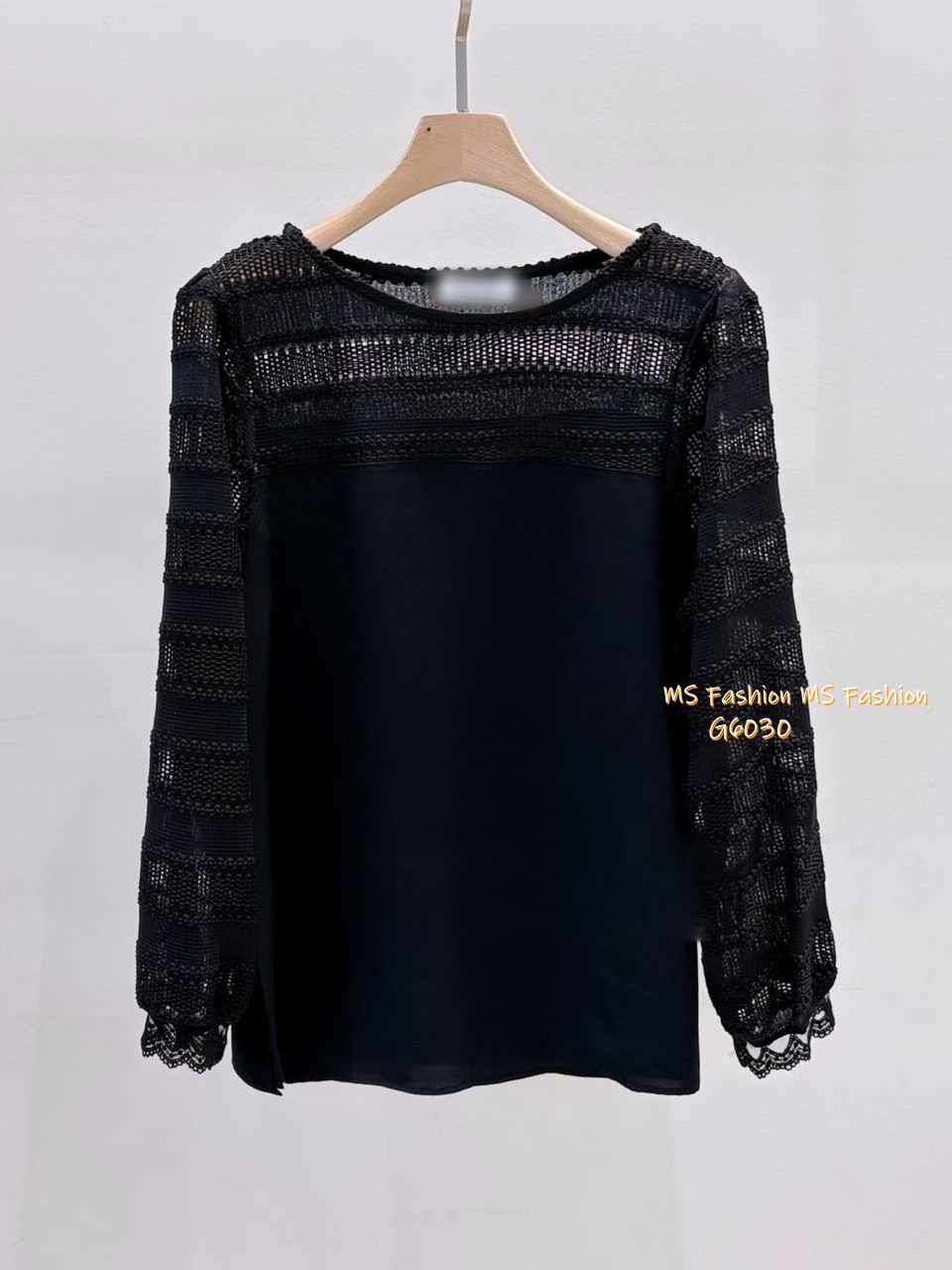 G6030 韓國🇰🇷拼布勾花top