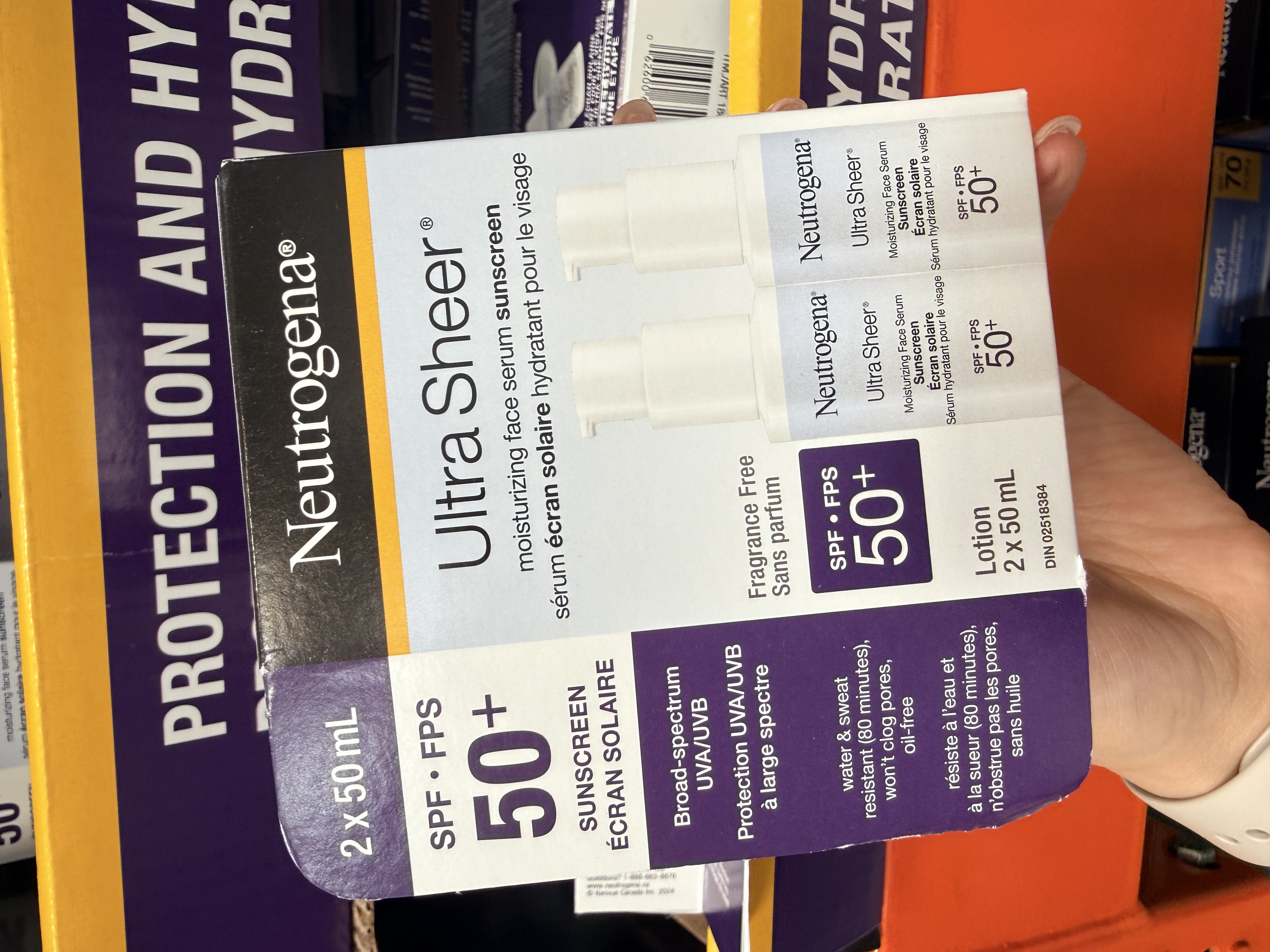 ☀️💧 Neutrogena 精華級防曬 SPF50 2支裝 
